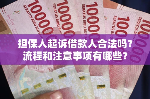 武汉担保人起诉借款人合法吗？流程和注意事项有哪些？