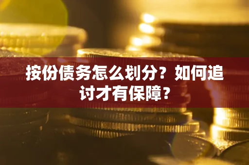 武汉按份债务怎么划分？如何追讨才有保障？