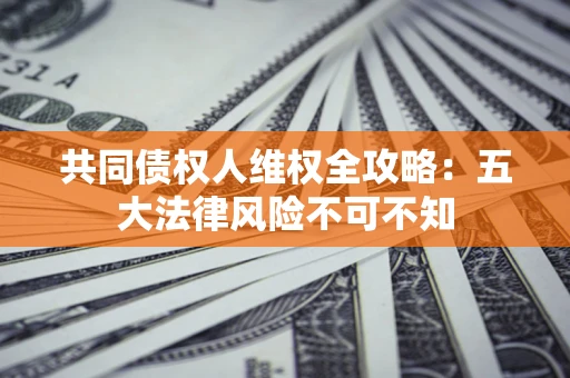 武汉共同债权人维权全攻略：五大法律风险不可不知