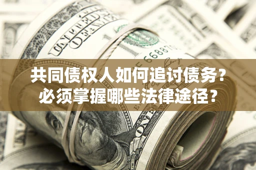 武汉共同债权人如何追讨债务？必须掌握哪些法律途径？