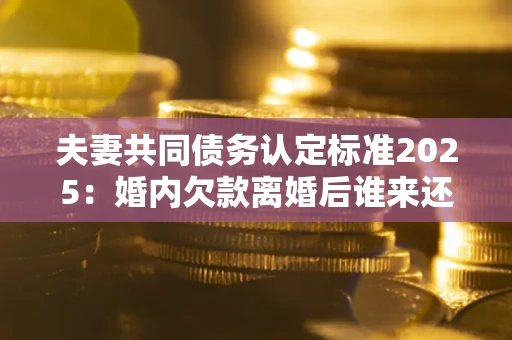武汉夫妻共同债务认定标准2025:婚内欠款离婚后谁来还? 武汉夫妻共同债务认定标准2025:婚内欠款离婚后谁来还?