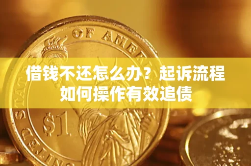 武汉借钱不还怎么办？起诉流程如何操作有效追债