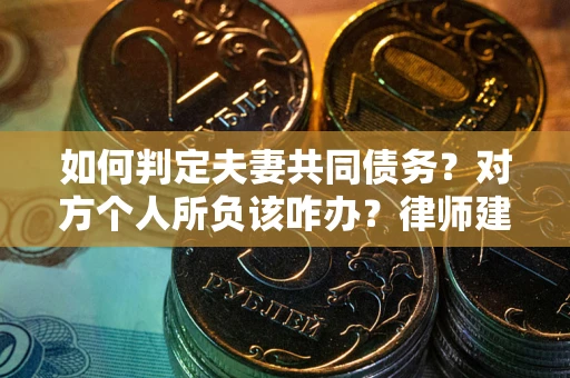 武汉如何判定夫妻共同债务？对方个人所负该咋办？律师建议