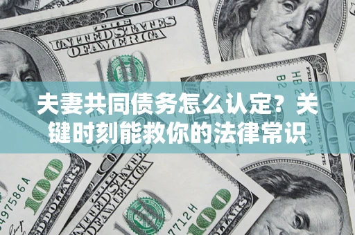 武汉夫妻共同债务怎么认定？关键时刻能救你的法律常识