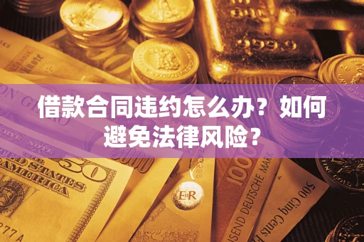 武汉借款合同违约怎么办？如何避免法律风险？