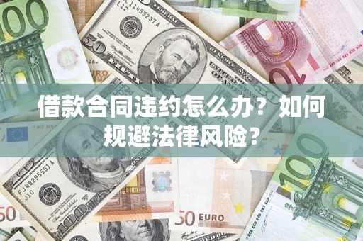 武汉借款合同违约怎么办？如何规避法律风险？