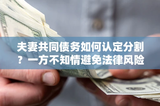 武汉夫妻共同债务如何认定分割？一方不知情避免法律风险必看！